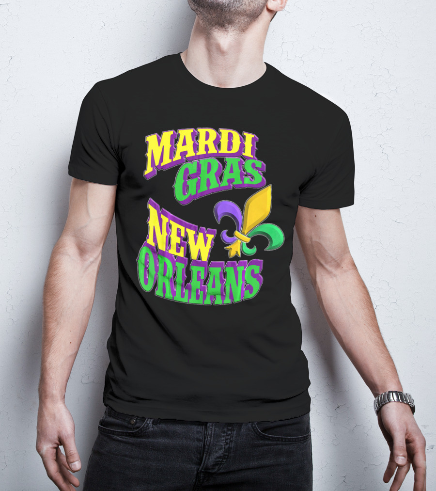 Mardi Gras New Orleans Fleur De Lis T-Shirt