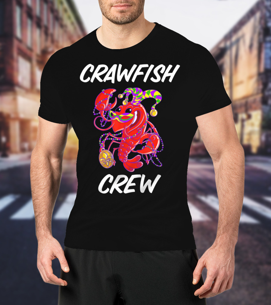 Crawfish Crew Mardi Gras Matching T-Shirt