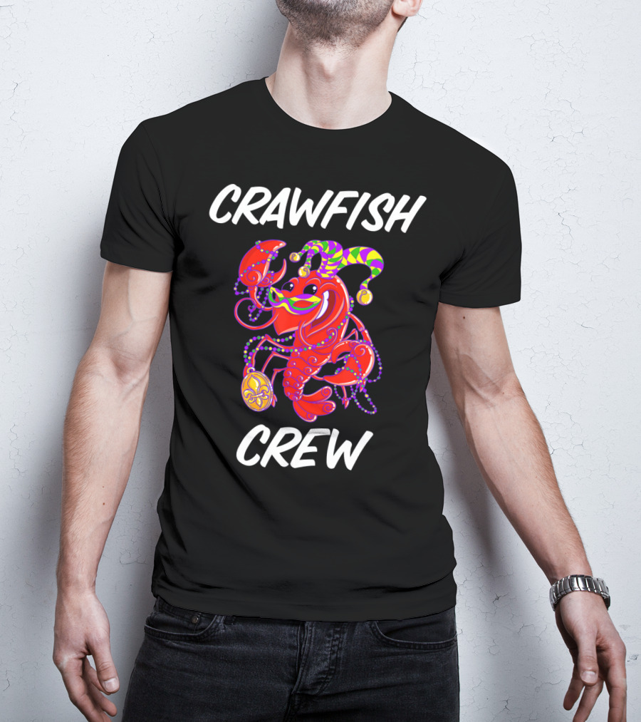 Crawfish Crew Mardi Gras Matching T-Shirt