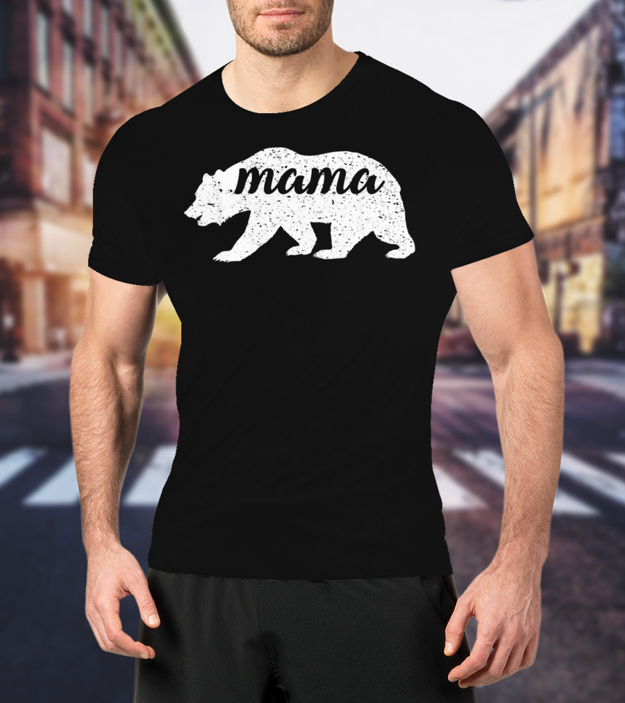 Mama Bear Vintage Retro T-Shirt