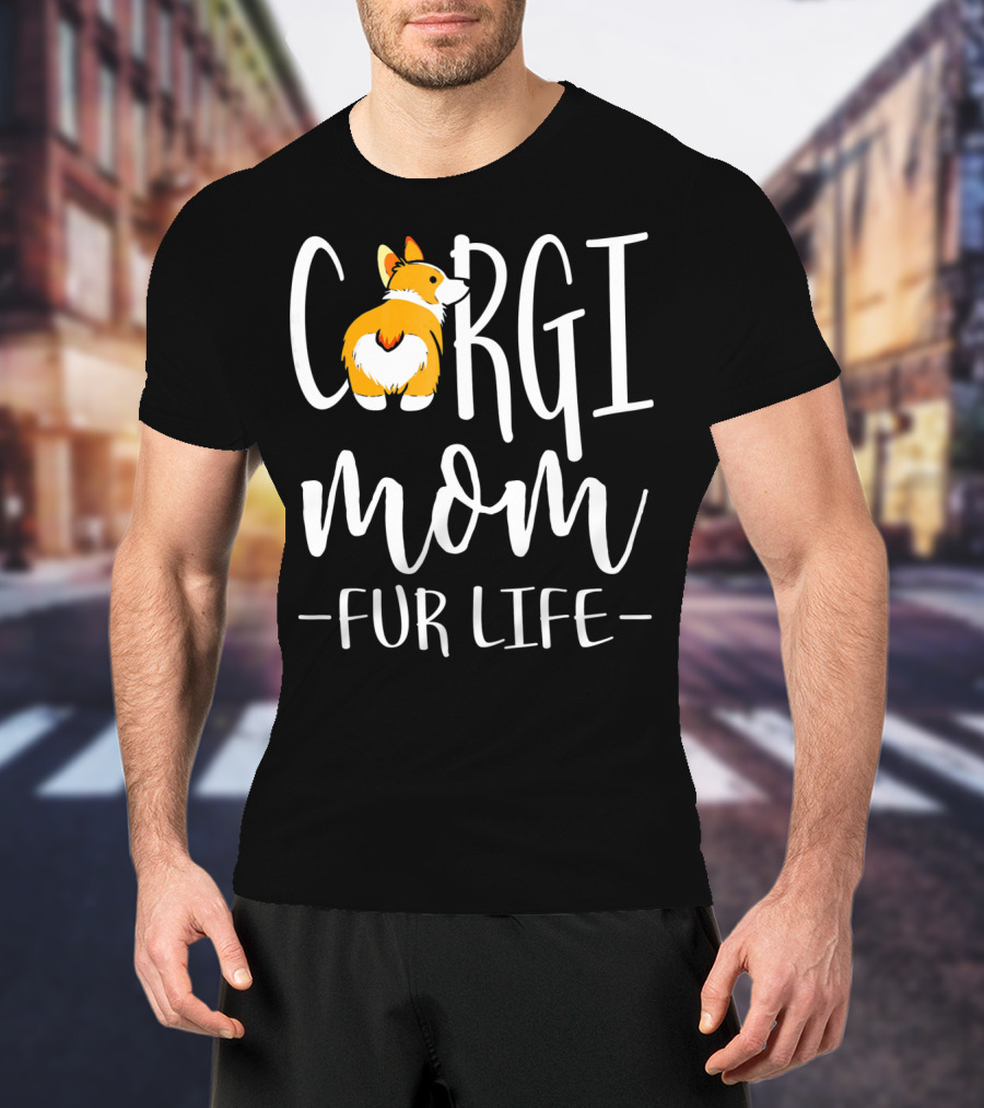 Corgi Mom Fur Life Iconic Corgi T-Shirt