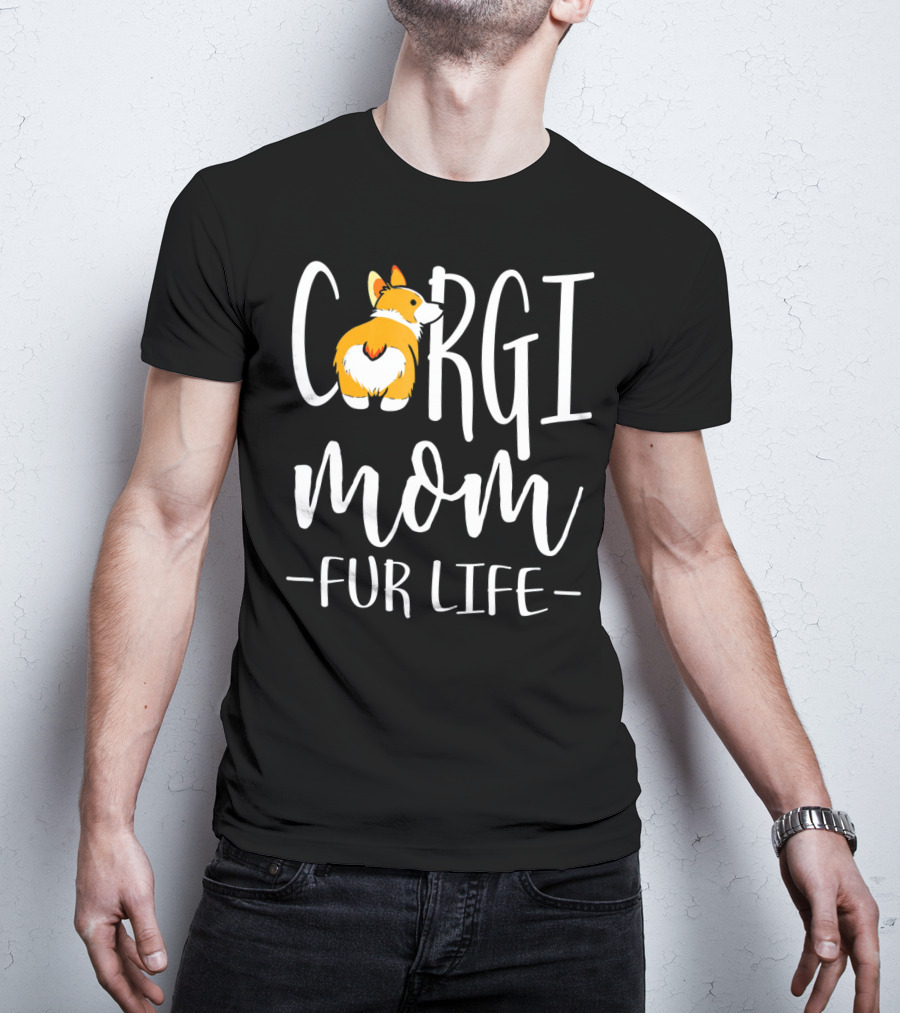 Corgi Mom Fur Life Iconic Corgi T-Shirt