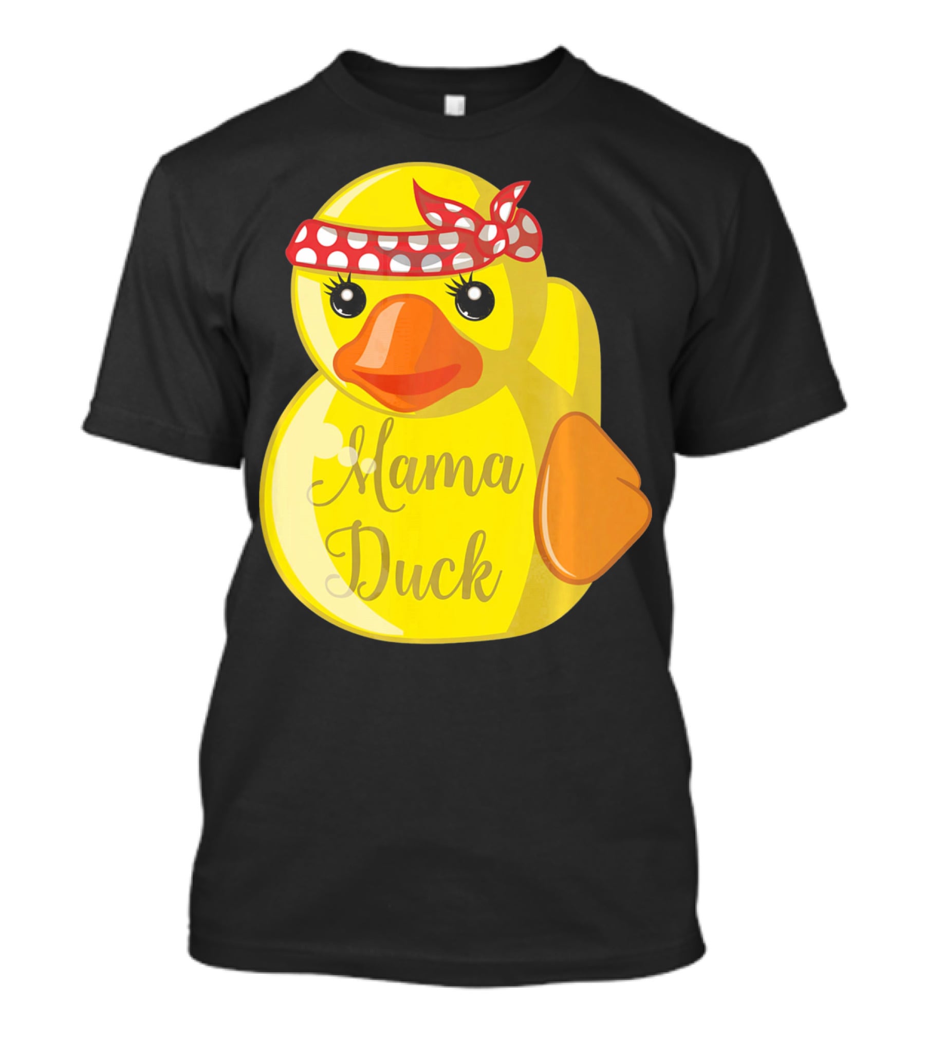 Mama Duck Bandana Polka Dot Style Quack Squad T-Shirt