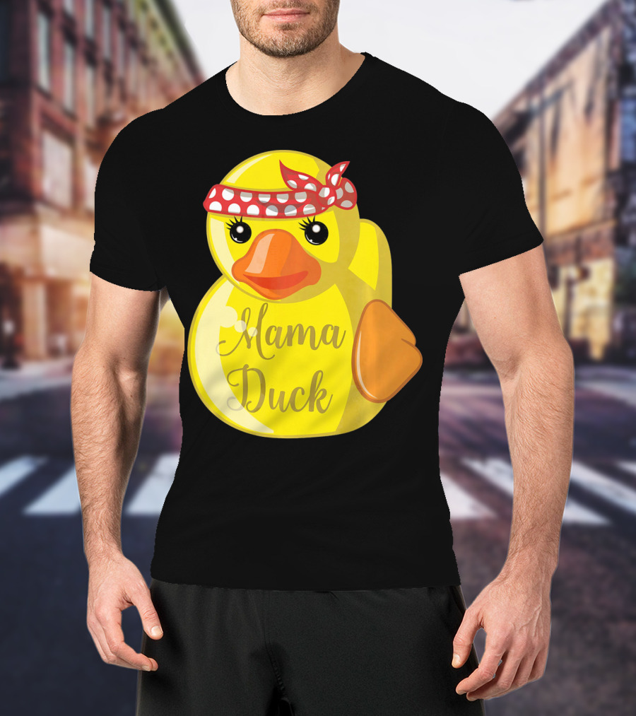 Mama Duck Bandana Polka Dot Style Quack Squad T-Shirt