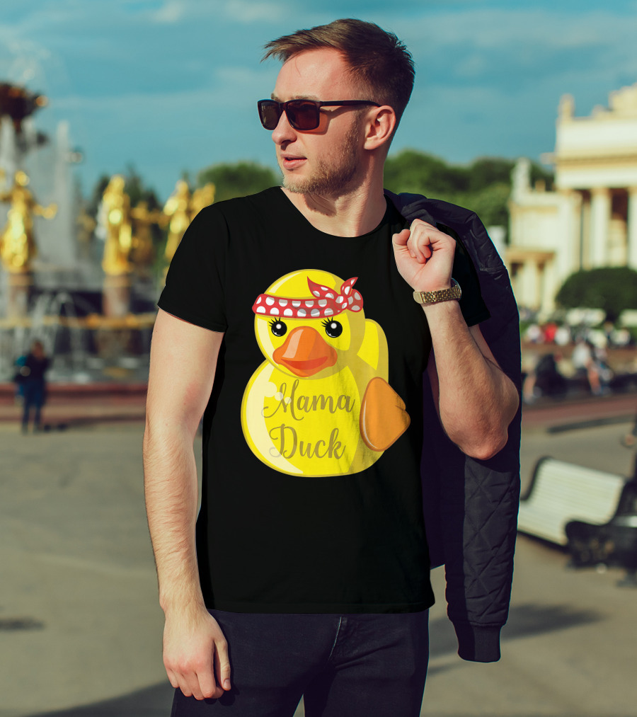 Mama Duck Bandana Polka Dot Style Quack Squad T-Shirt