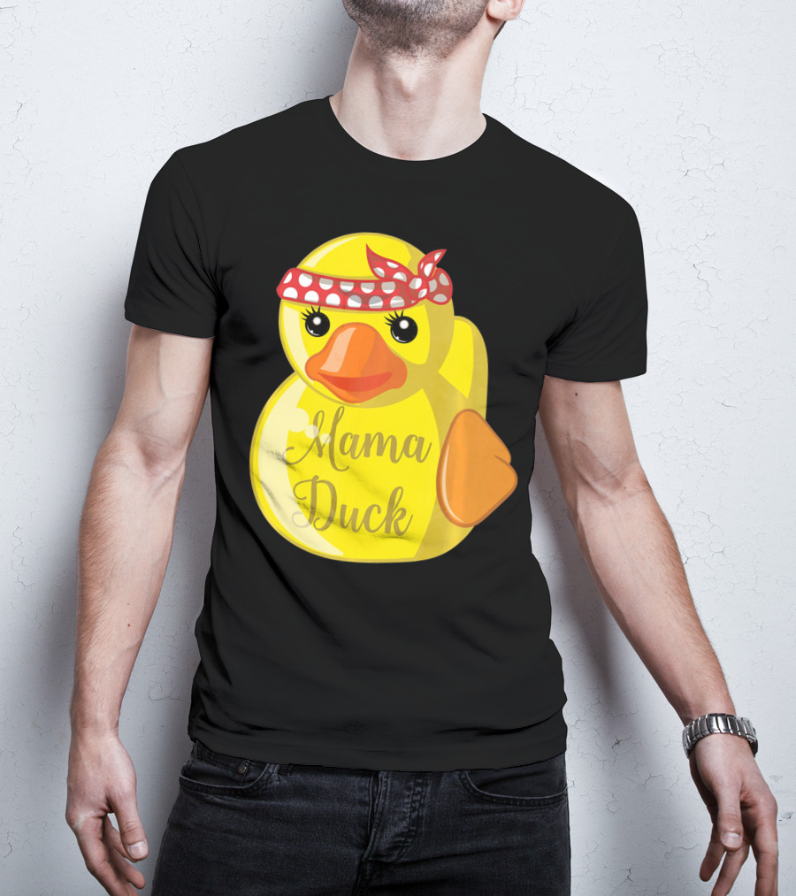 Mama Duck Bandana Polka Dot Style Quack Squad T-Shirt