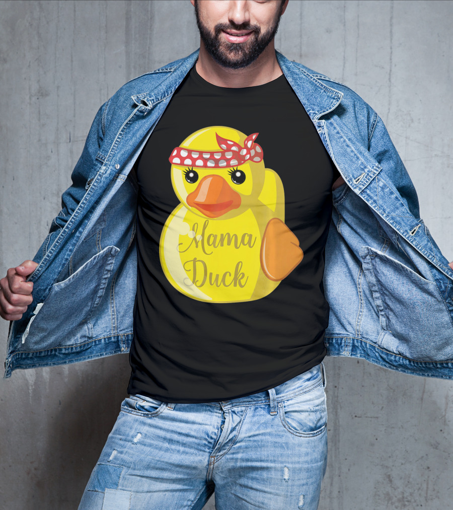 Mama Duck Bandana Polka Dot Style Quack Squad T-Shirt