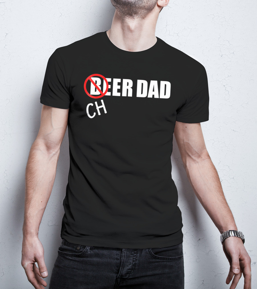 CH Beer Dad Cheer Dad Funny Cheerleader Family T-Shirt