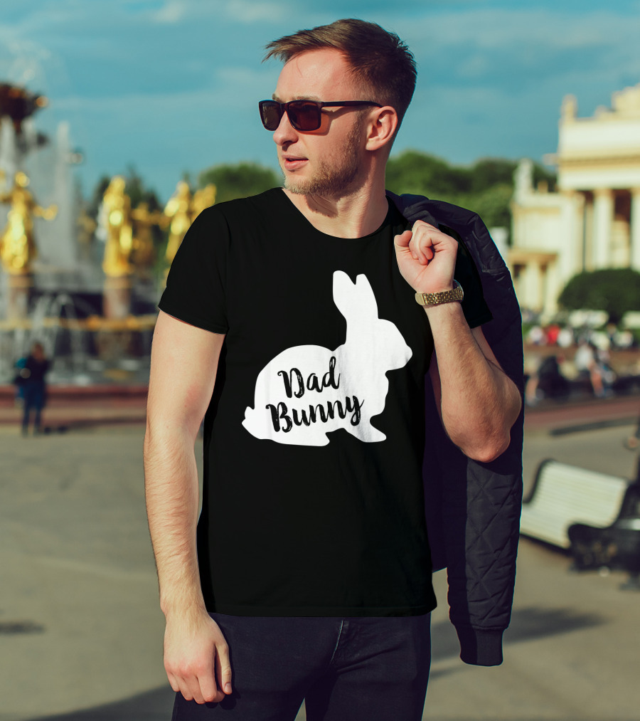 Dad Bunny Easter Family Rabbit T-Shirt