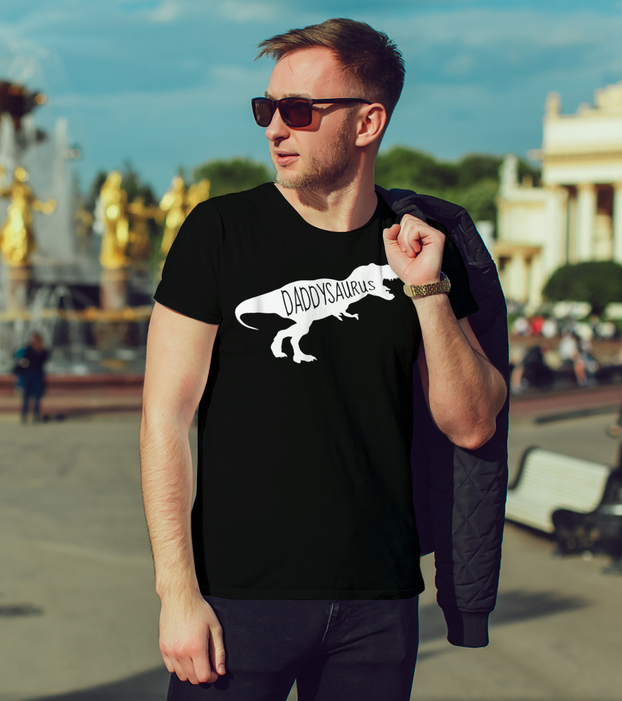 Daddysaurus Mens Baby Announcement T-Shirt