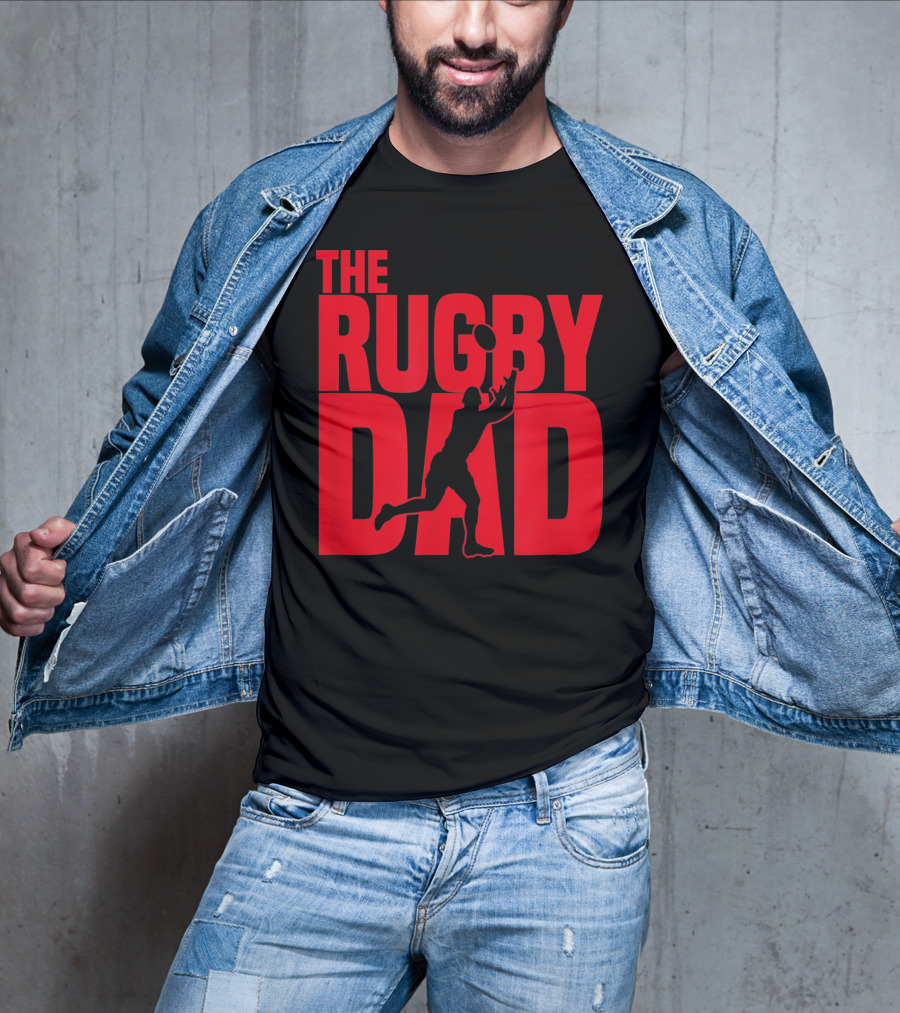 THE RUGBY DAD Dad Father Rugger Player Football T-Shirt