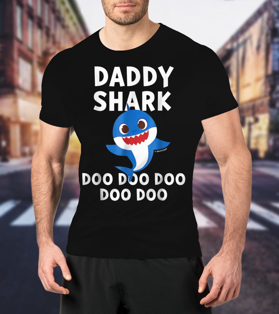 Daddy Shark Doo Doo Doo Doo Mens Pinkfong T-Shirt