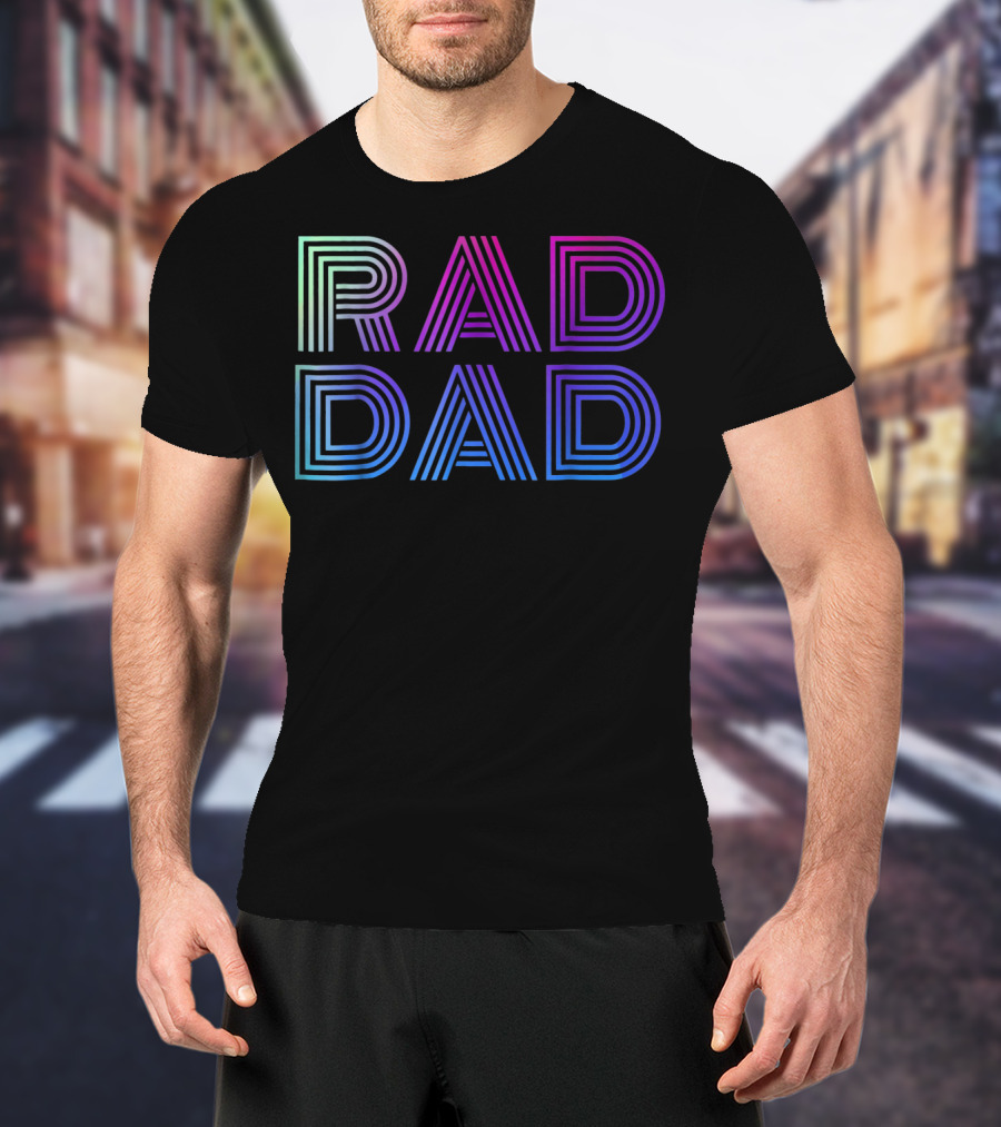 Rad Dad 1980s Mens T-Shirt