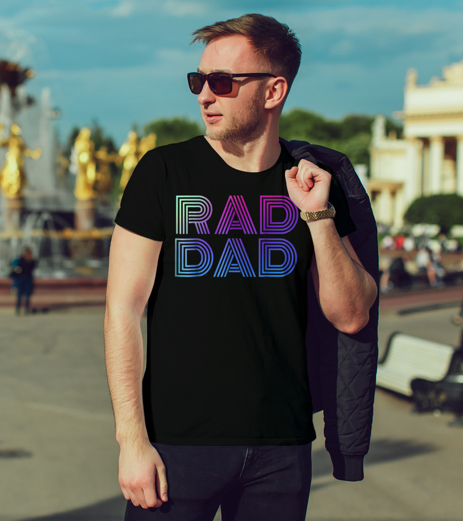 Rad Dad 1980s Mens T-Shirt