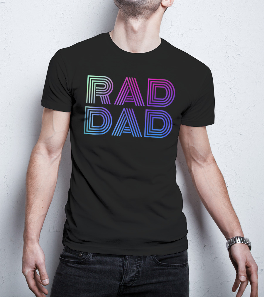 Rad Dad 1980s Mens T-Shirt