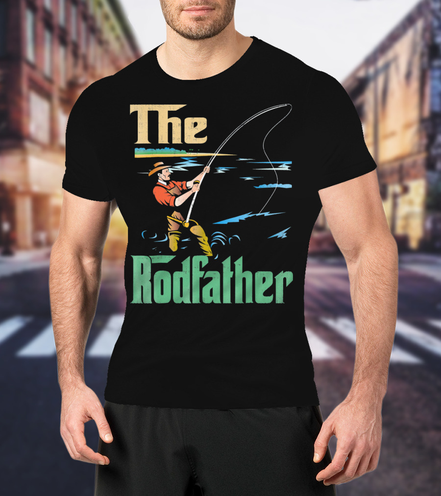 The Rodfather Fishing Fisherman T-Shirt
