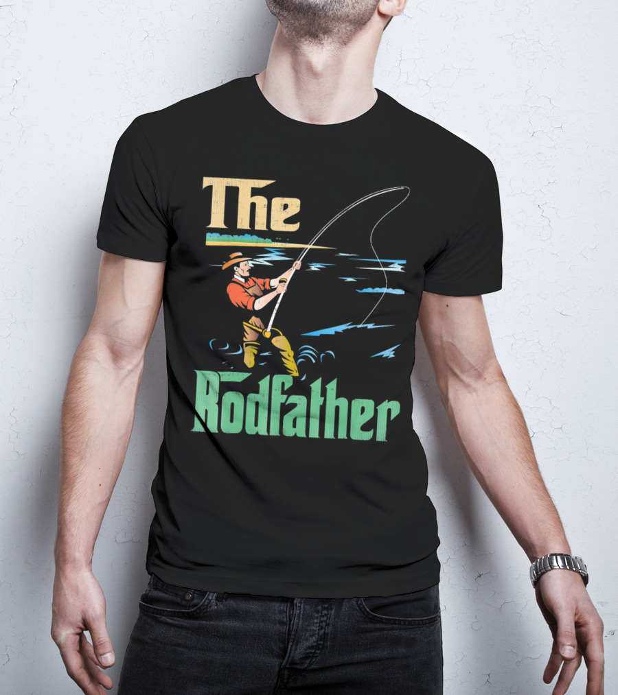 The Rodfather Fishing Fisherman T-Shirt