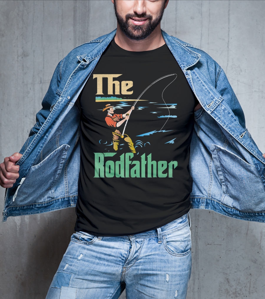 The Rodfather Fishing Fisherman T-Shirt