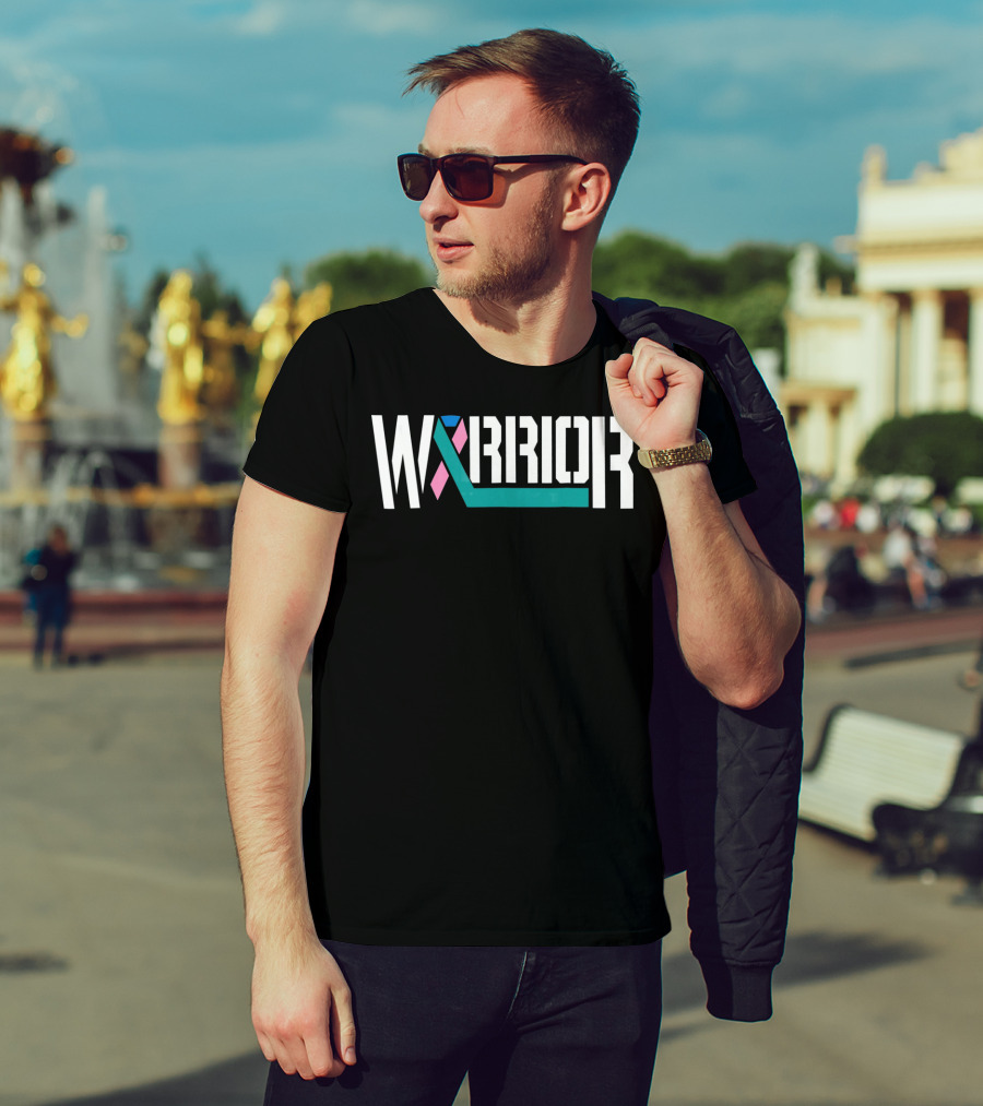 Thyroid Cancer Warrior Ribbon Motivation T-Shirt