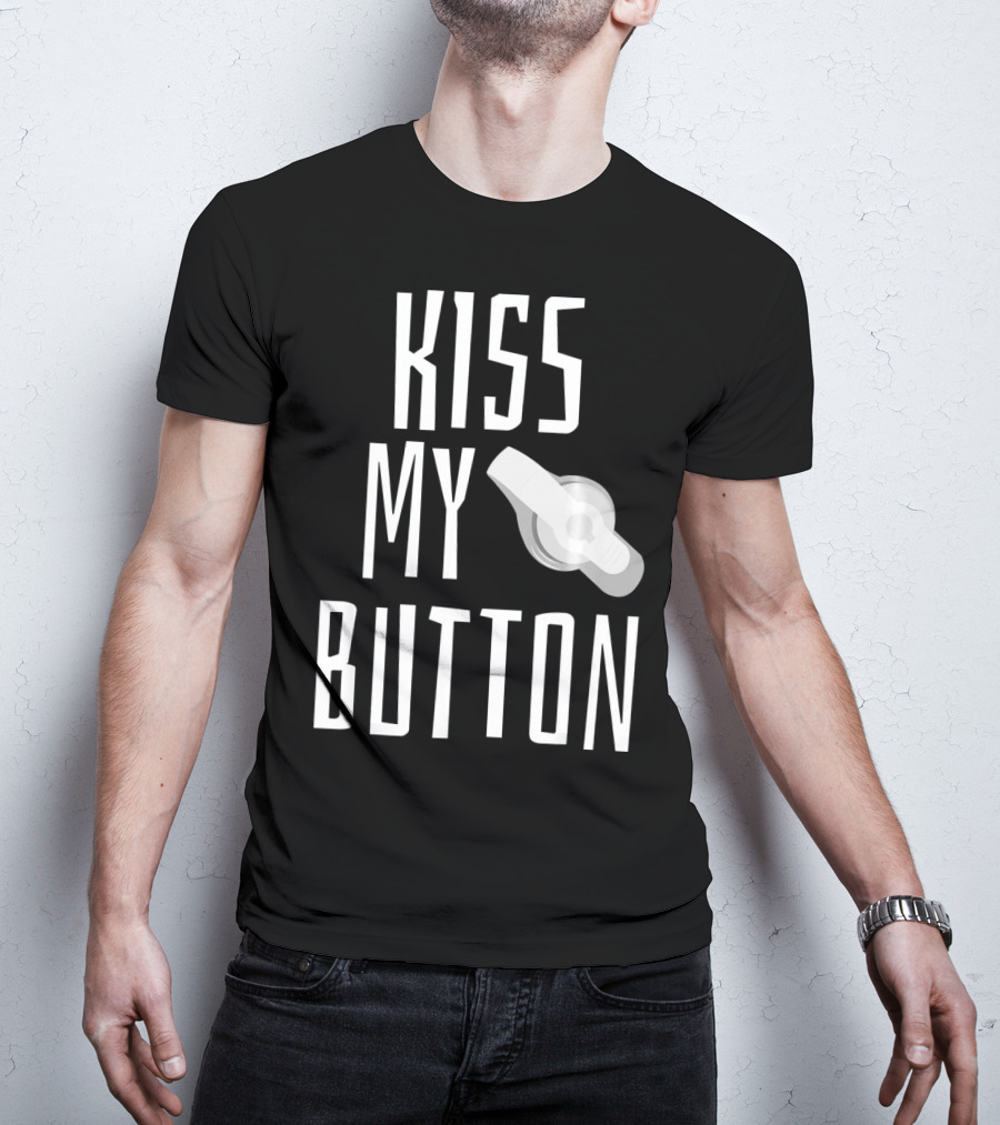 Kiss My Button Feeding Tube Awareness Tu T-Shirt