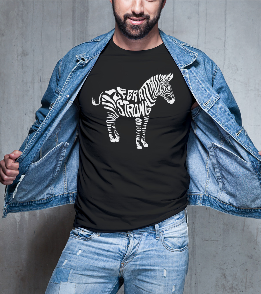 Cute Zebra Strong Ehlers Danlos Syndrome Awareness T-Shirt