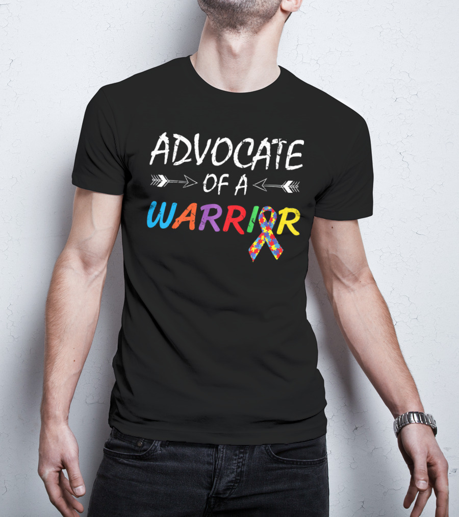Advocate Of A Warrior Autism Awareness Puzzle T-Shirt
