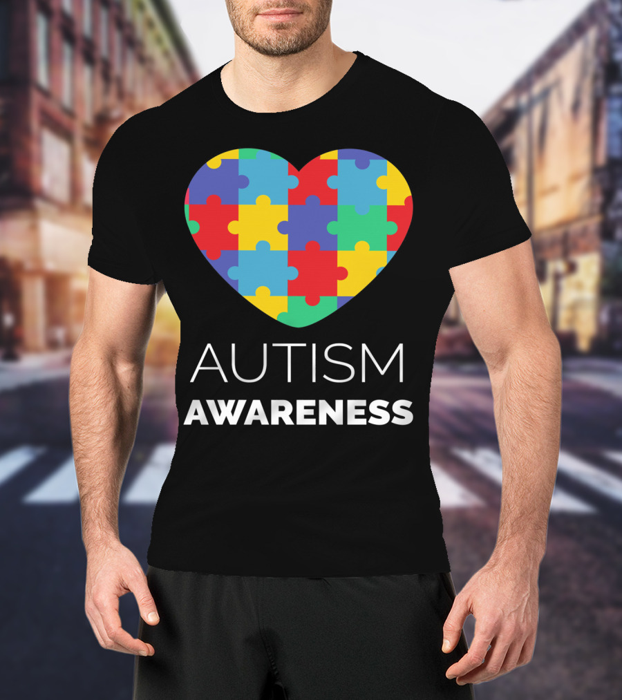 Autism Awareness Puzzle Heart T-Shirt