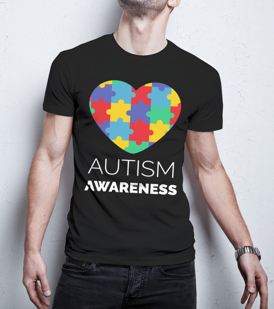 Autism Awareness Puzzle Heart T-Shirt