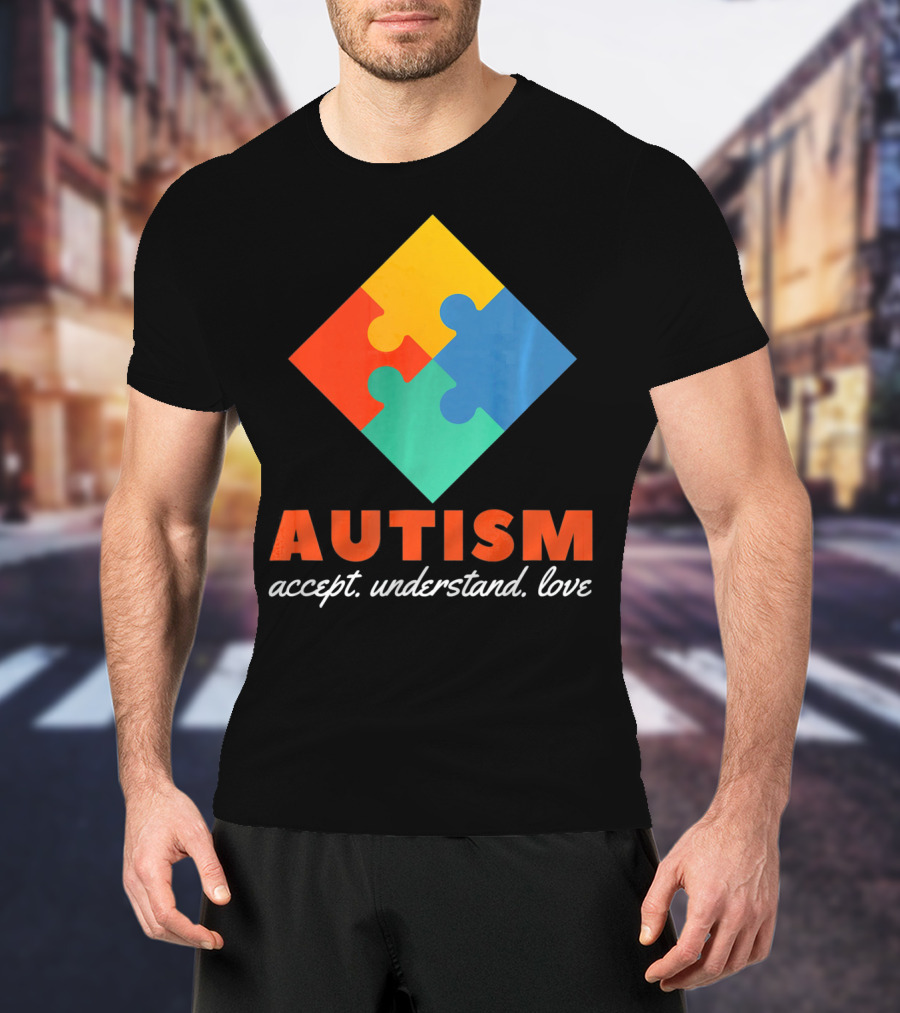 Autism Accept Understand Love Puzzle T-Shirt