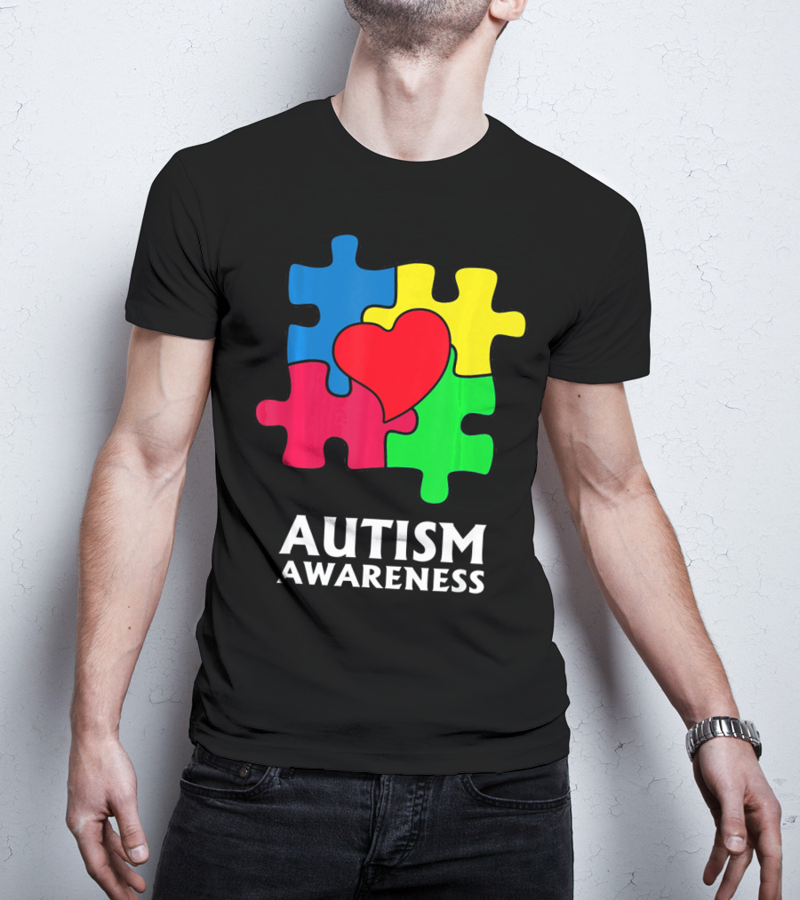Autism Awareness Puzzle Heart Perfect Au T-Shirt