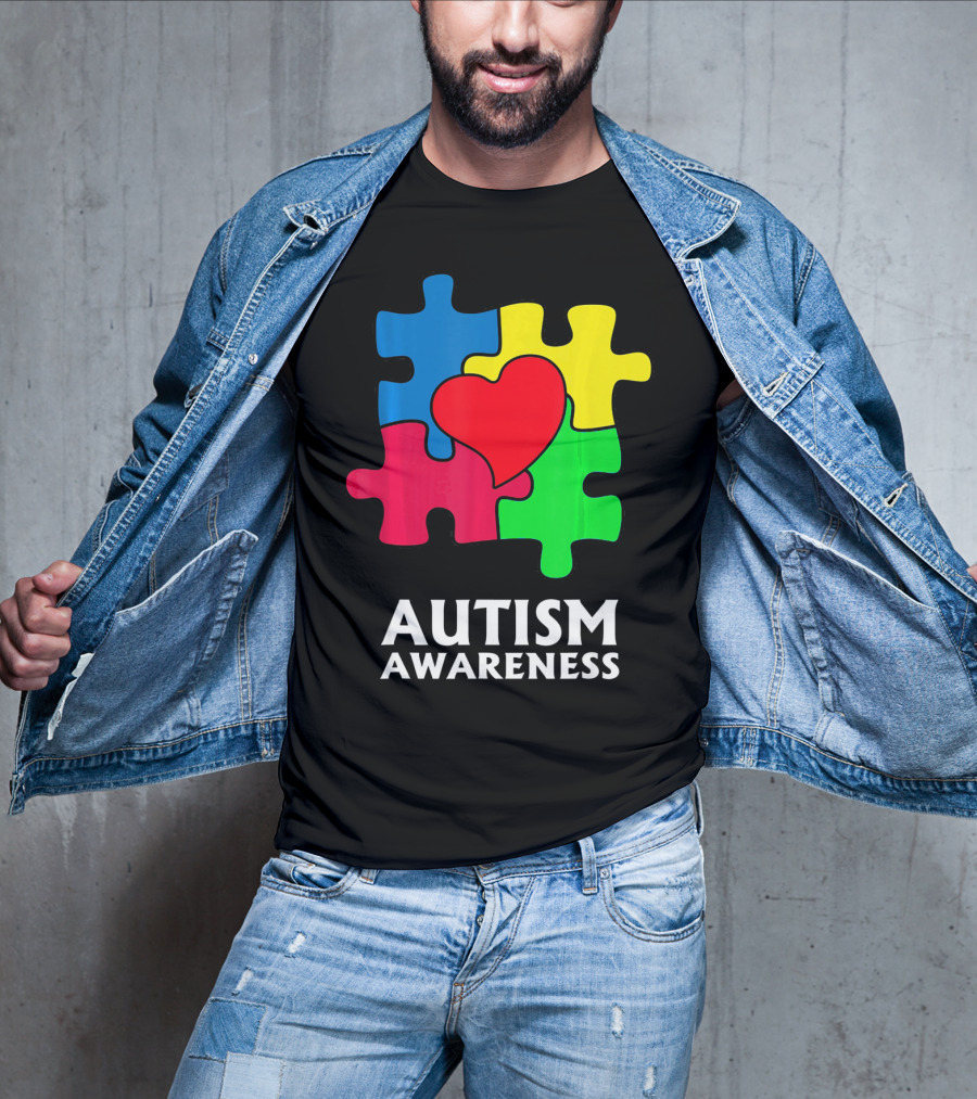 Autism Awareness Puzzle Heart Perfect Au T-Shirt