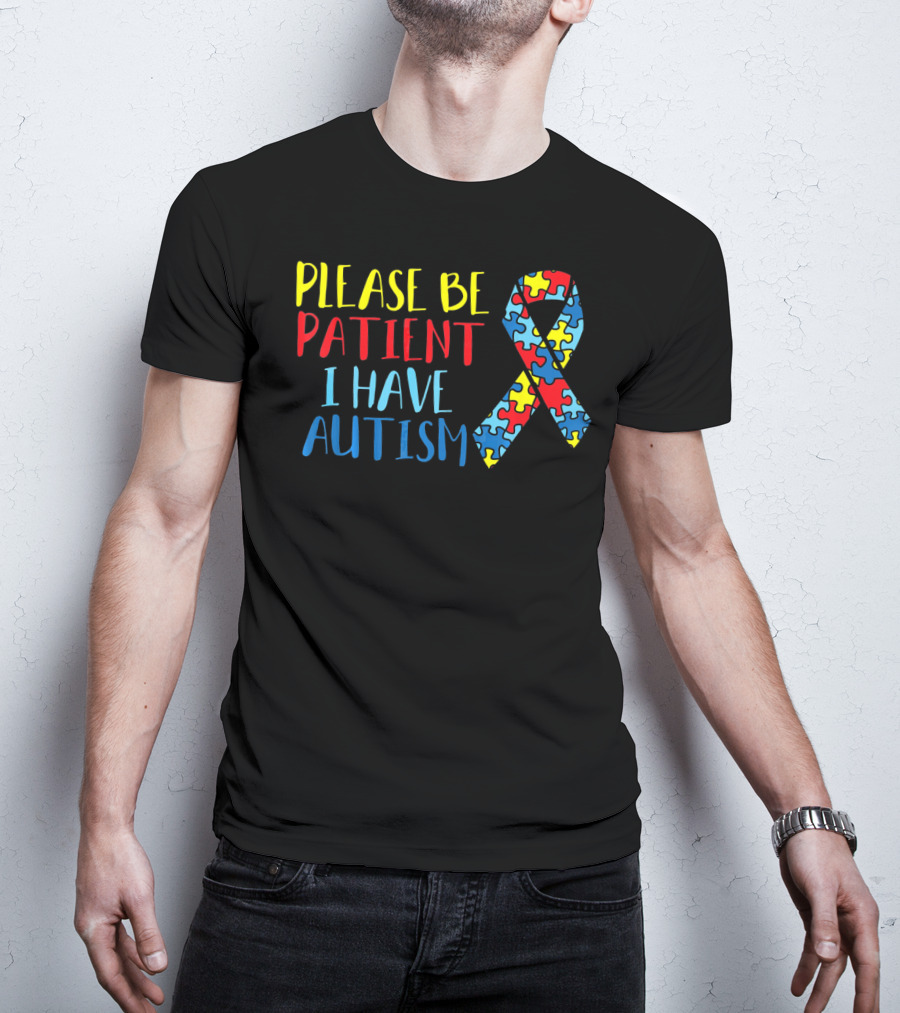 Please Be Patient I Have Autism Puzzle T-Shirt