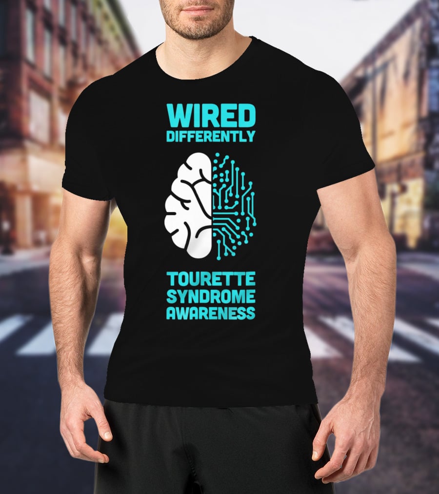 WIRED DIFFERENTLY Tourette Syndrome Awareness T-Shirt