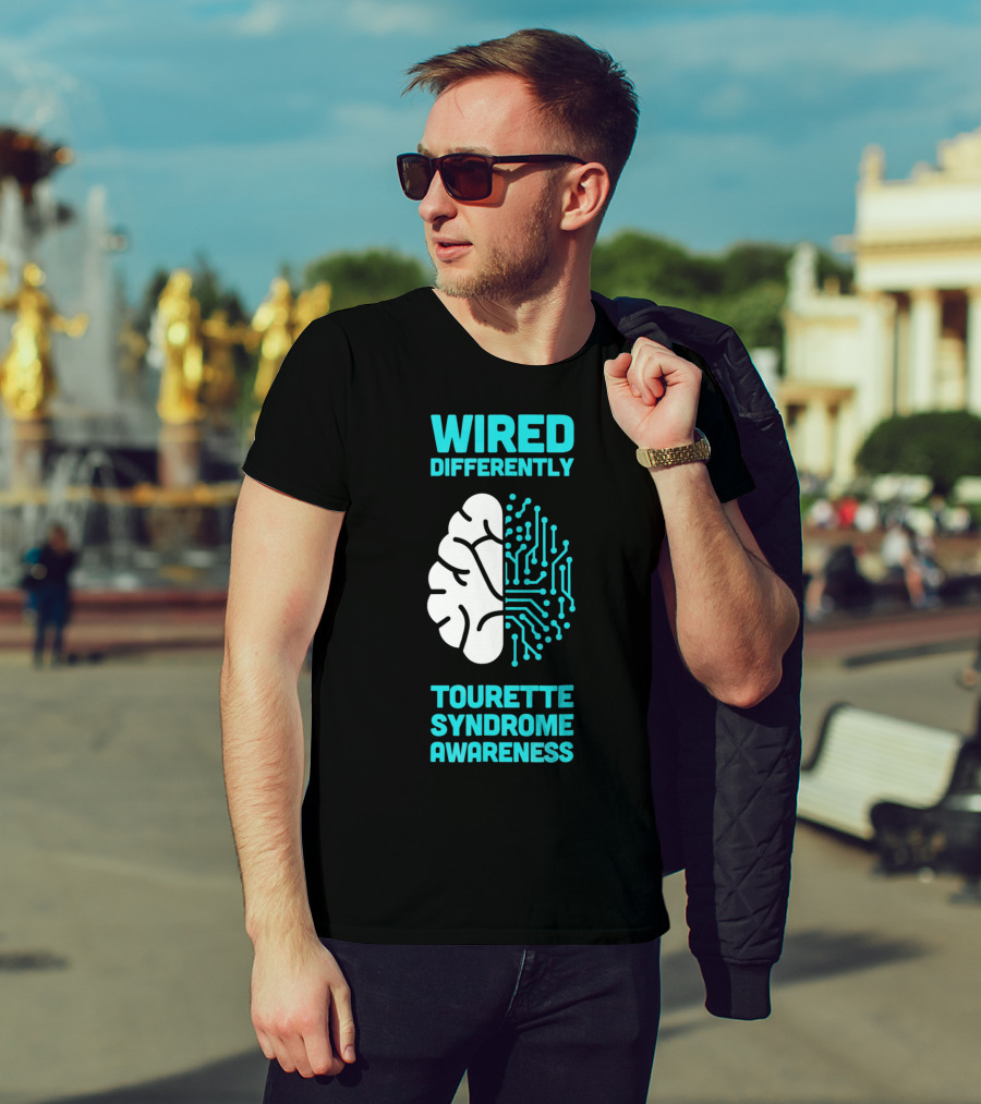 WIRED DIFFERENTLY Tourette Syndrome Awareness T-Shirt