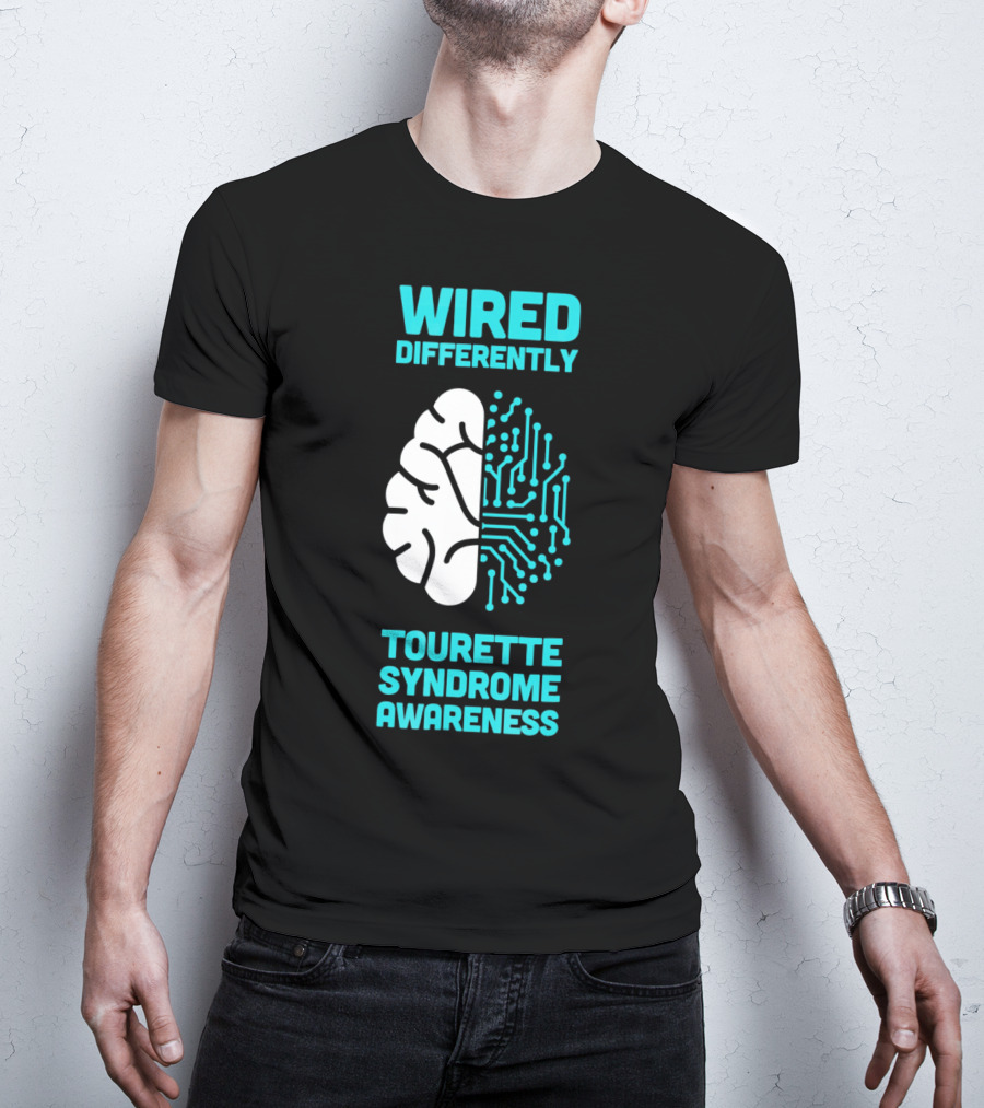 WIRED DIFFERENTLY Tourette Syndrome Awareness T-Shirt