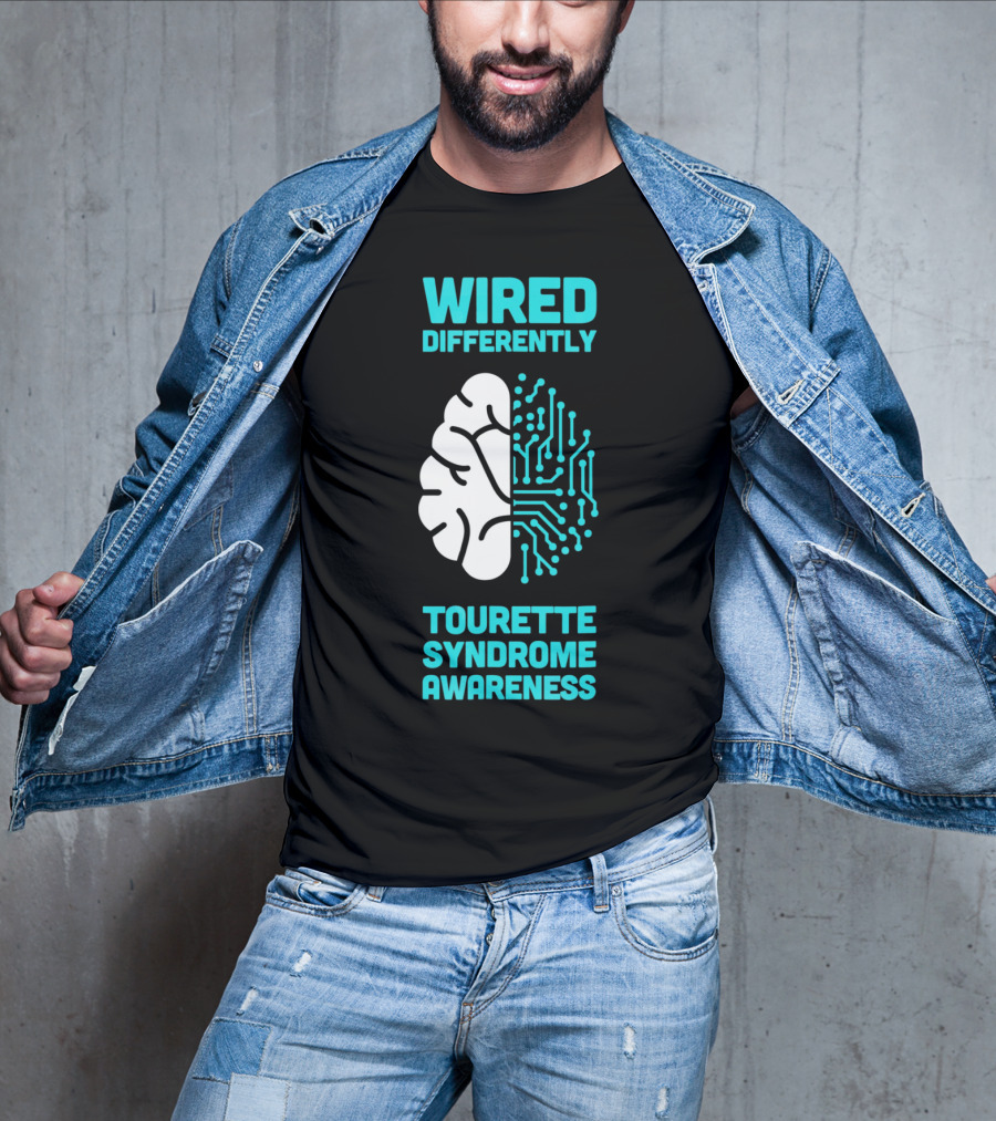 WIRED DIFFERENTLY Tourette Syndrome Awareness T-Shirt
