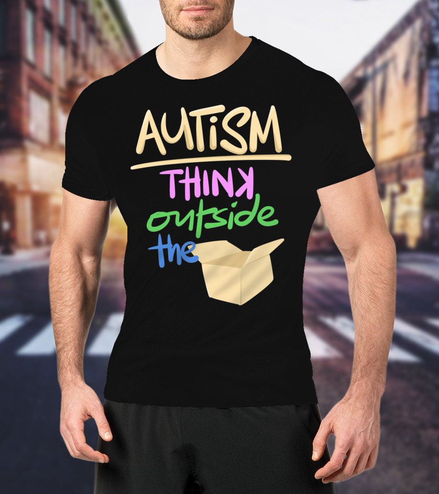 Autism Awareness Think Outside The Box T-Shirt
