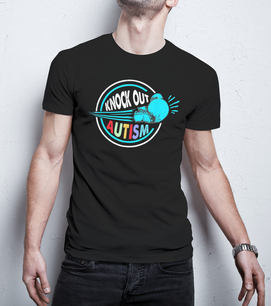 Knock Out Autism Boxing Awareness T-Shirt