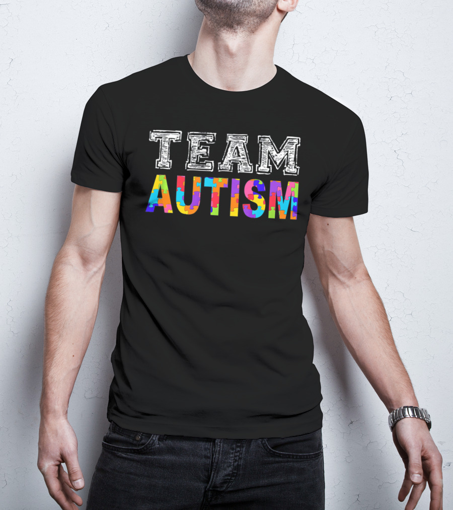 Team Autism Awareness Autism Squad Support T-Shirt