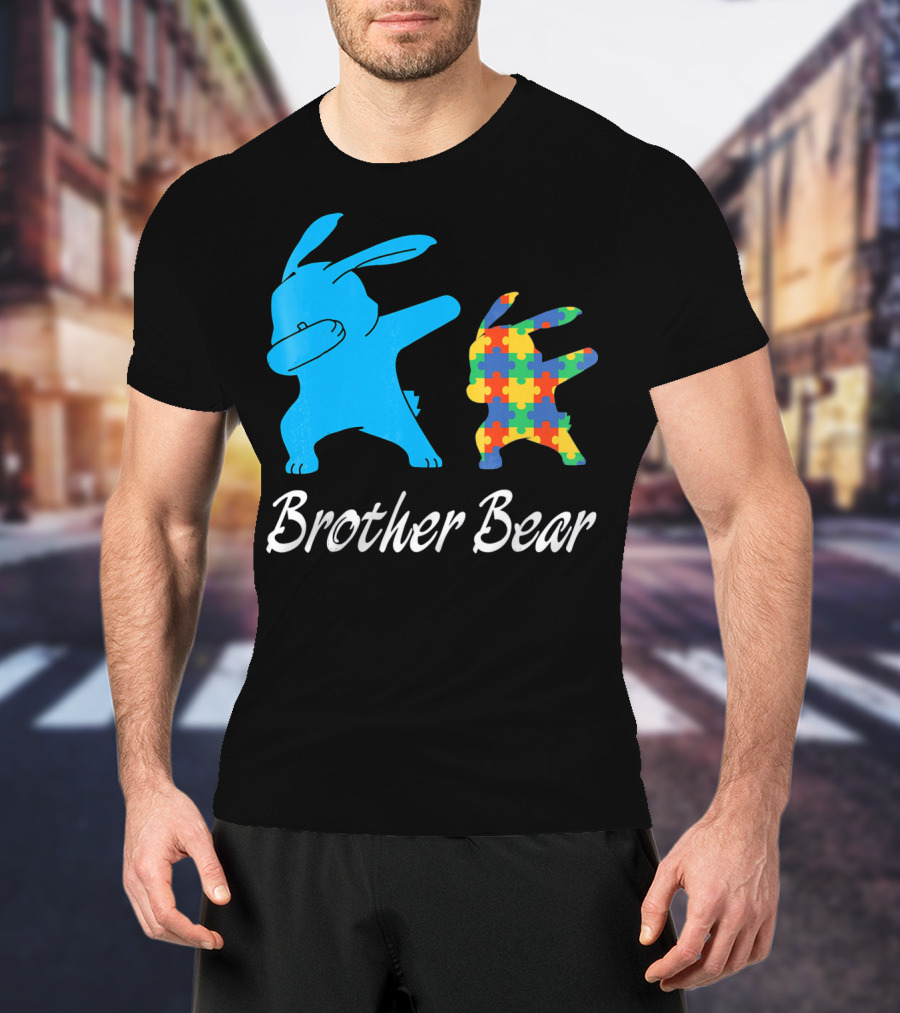 Brother Bear Cute Bunny Puzzle T-Shirt