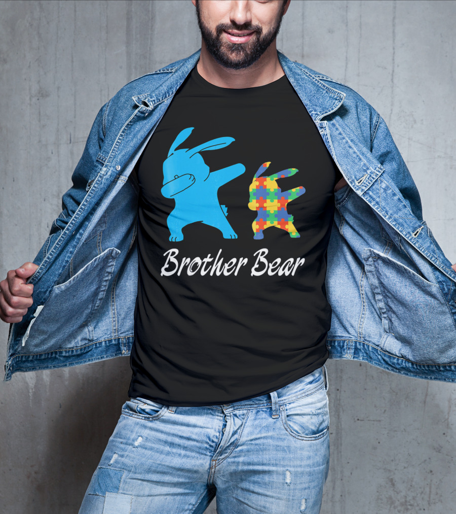 Brother Bear Cute Bunny Puzzle T-Shirt