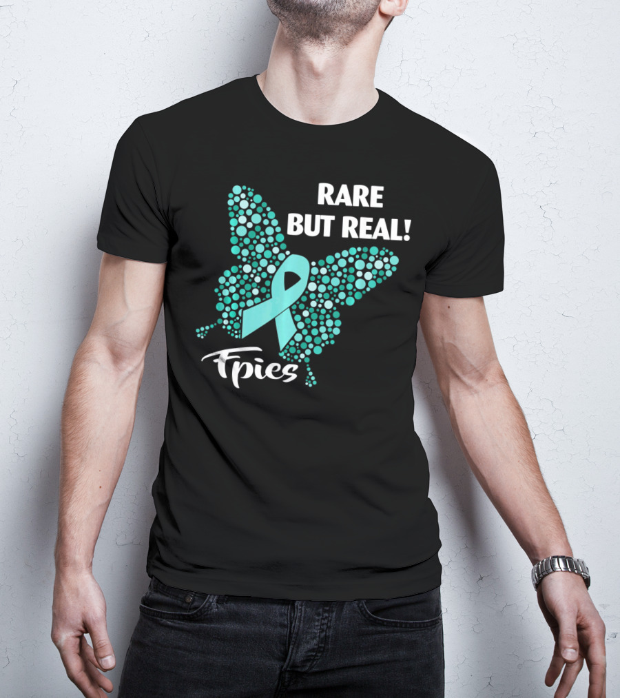 Rare But Real FPIES Awareness Ribbon Butterfly T-Shirt