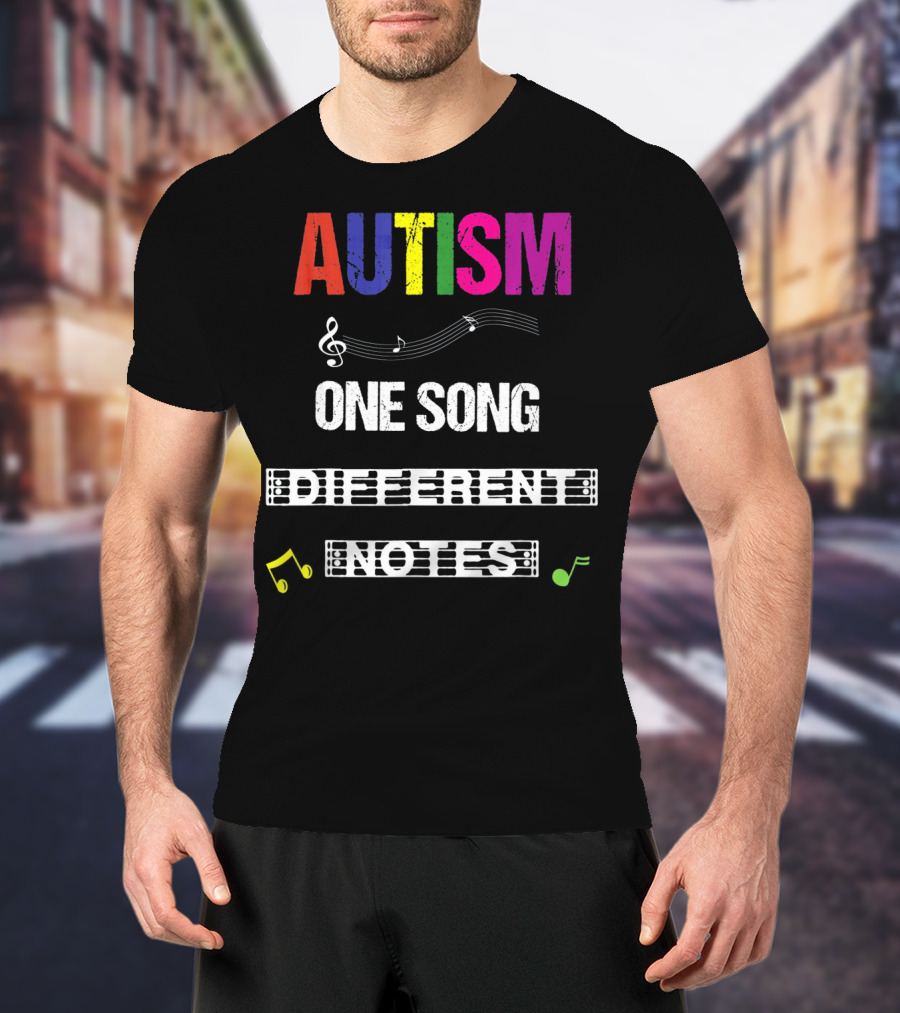 Autism One Song Different Notes T-Shirt