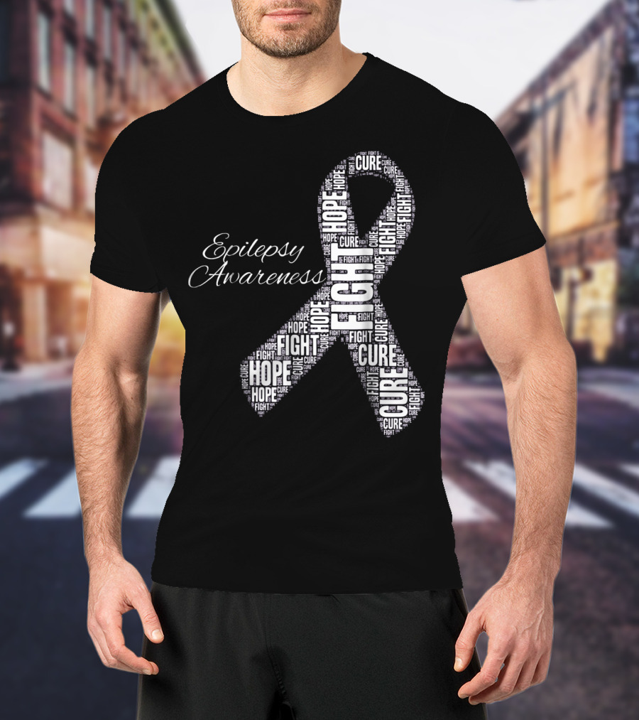 Epilepsy Awareness Hope Fight Cure T-Shirt