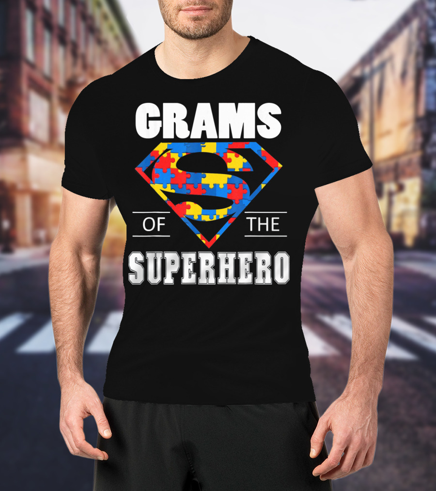 Super Grams Of The Superhero Autism Awareness Day T-Shirt