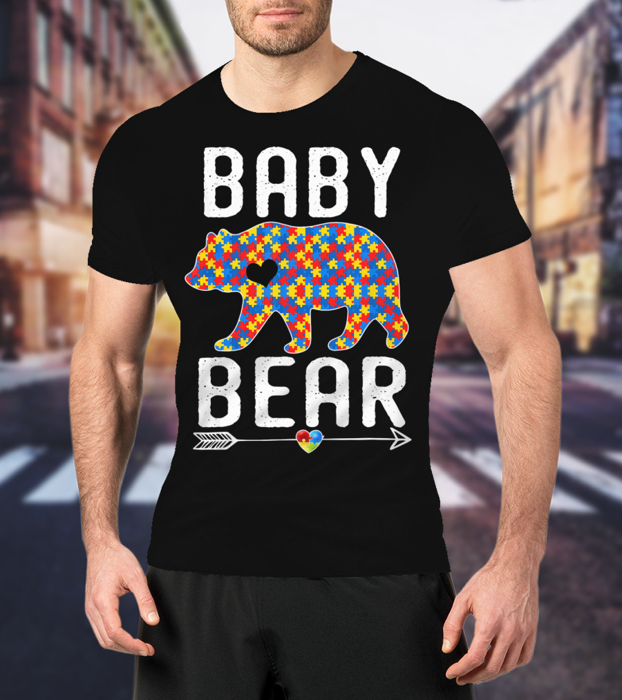 BABY BEAR Autism Puzzle Heart Awareness T-Shirt