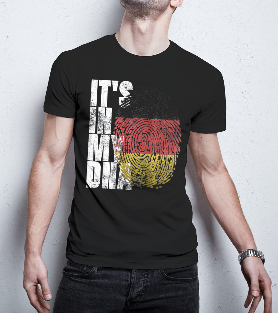 It's In My DNA German Flag Fingerprint Oktoberfest T-Shirt