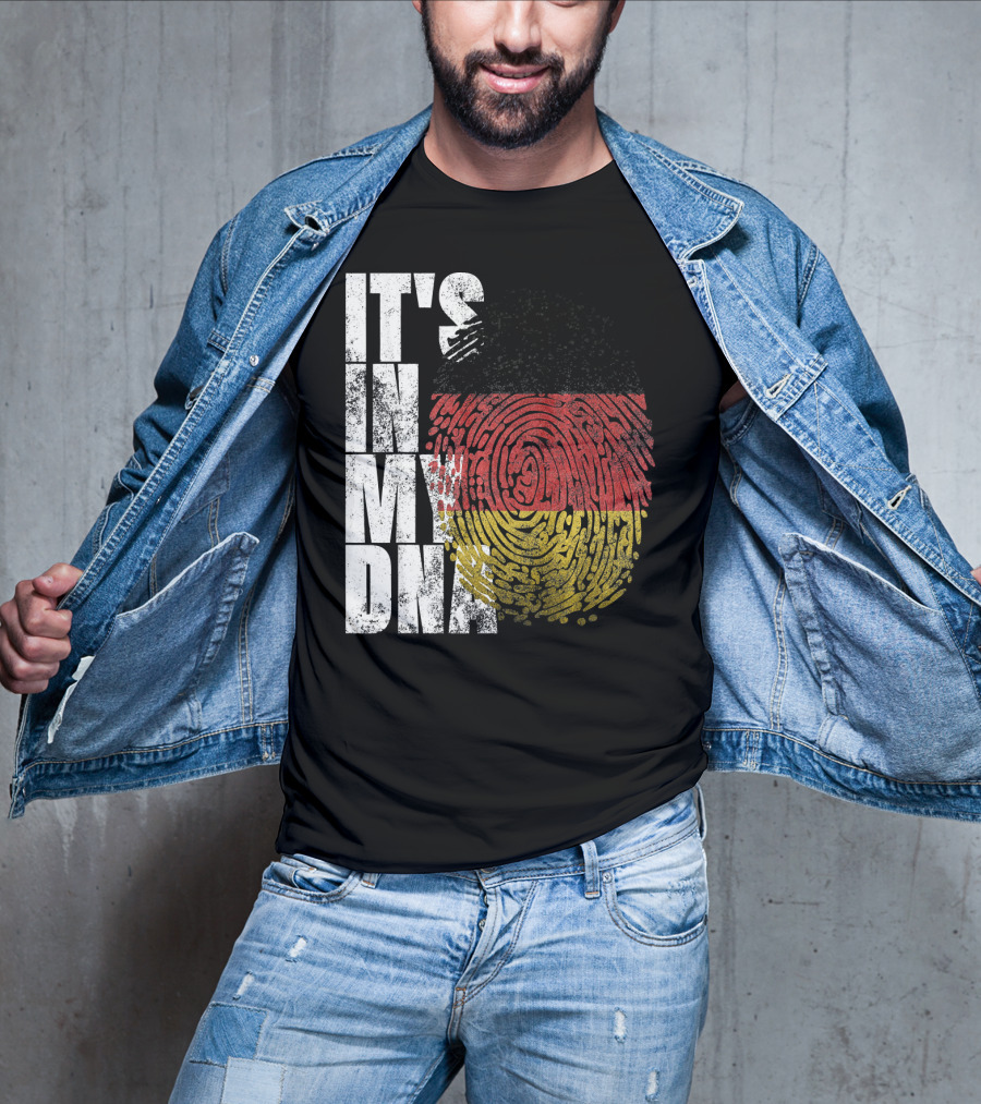 It's In My DNA German Flag Fingerprint Oktoberfest T-Shirt