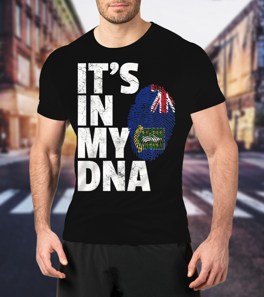 IT'S IN MY DNA British Virgin Islands Flag Fingerprint T-Shirt