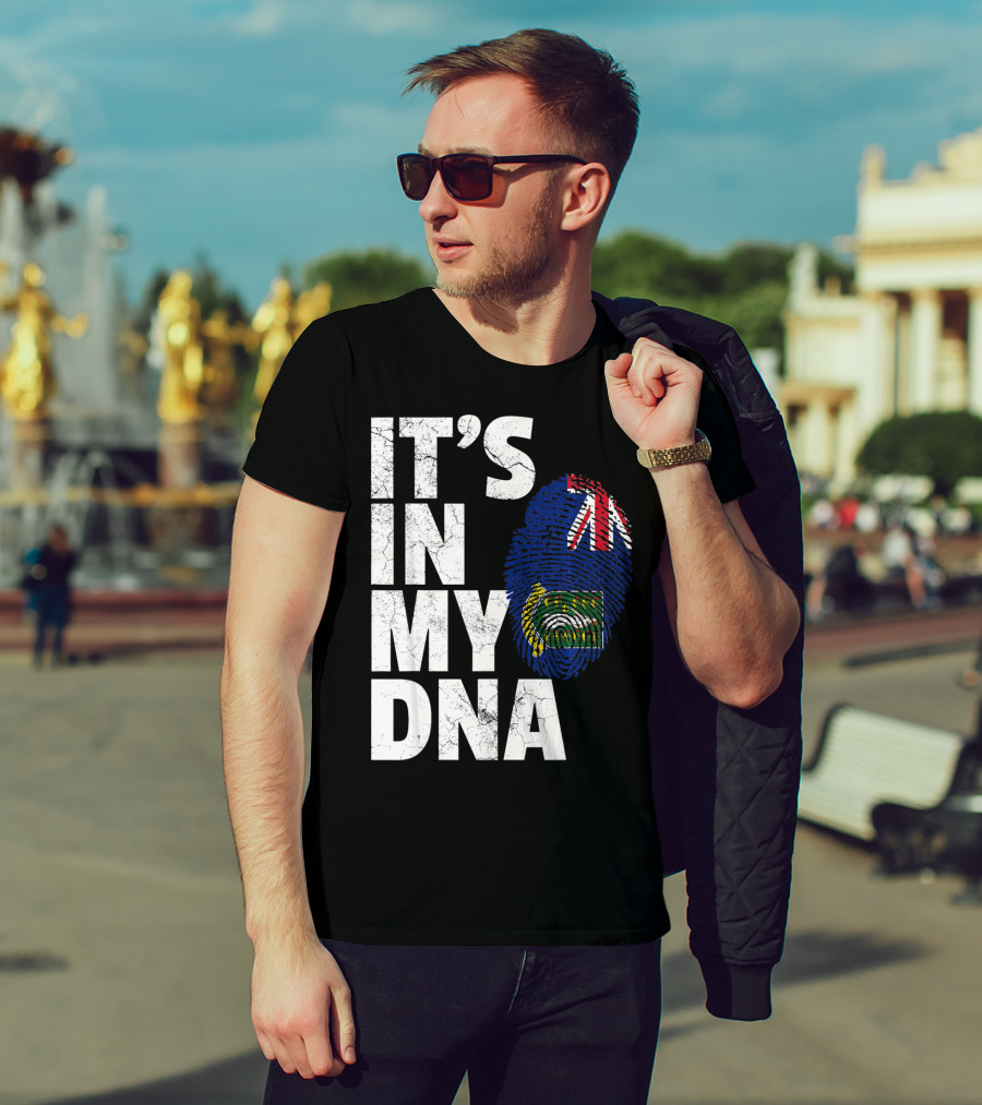 IT'S IN MY DNA British Virgin Islands Flag Fingerprint T-Shirt
